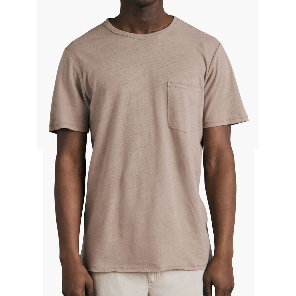 Rag & Bone Rag & Bone New York Miles Pocket Tee Greige ( XL ) Size US XL / EU 56 / 4 - 4 Thumbnail