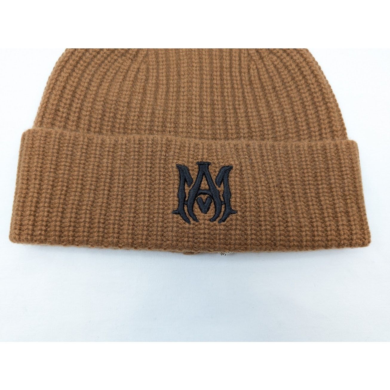 Amiri o1rshd1 Size: OS / "MA" Beanie / Hat in Tan Size ONE SIZE - 3 Thumbnail