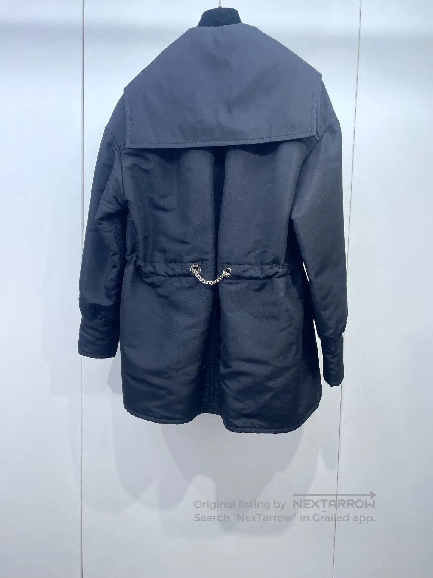Chanel Chanel Navy Collar Metal Drawstring Trench Coat. Size XXS / US 00 / IT 34 - 2 Thumbnail