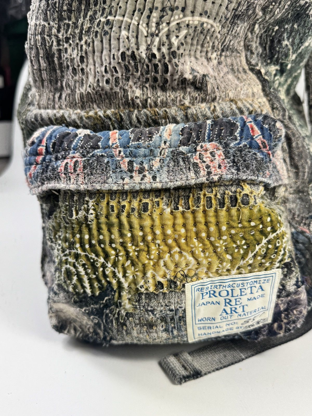 Proleta Re Art 1/1 EMBELLISHED EMBROIDERED COTTON BACKPACK Size ONE SIZE - 11 Thumbnail