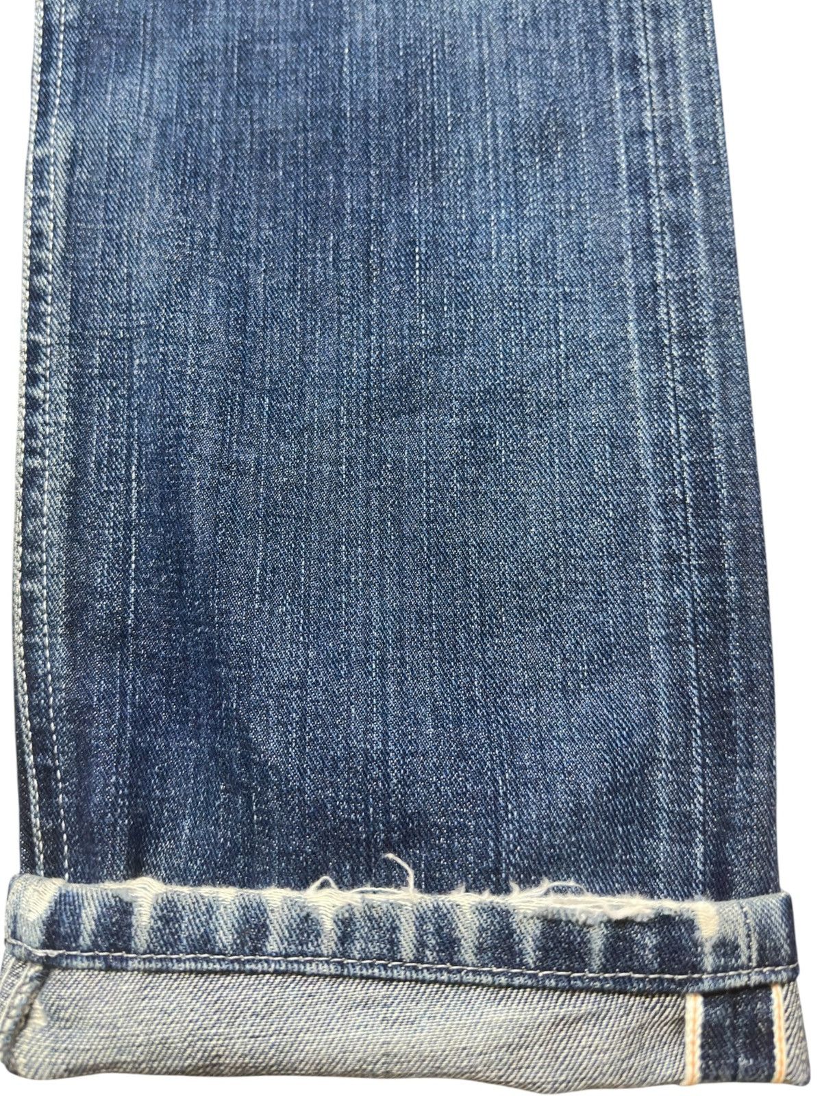 Katharine Hamnett London Vintage Hamnett Selvedge Faded Grunge Distressed Denim Size US 33 - 3 Thumbnail