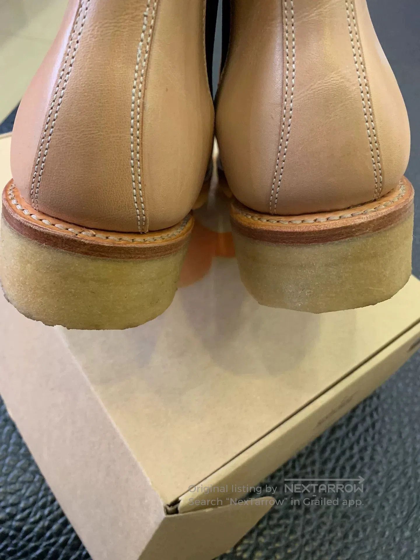 Japanese Brand natural leather chelsea boots size 8.5. Size US 8.5 / EU 41-42 - 3 Thumbnail