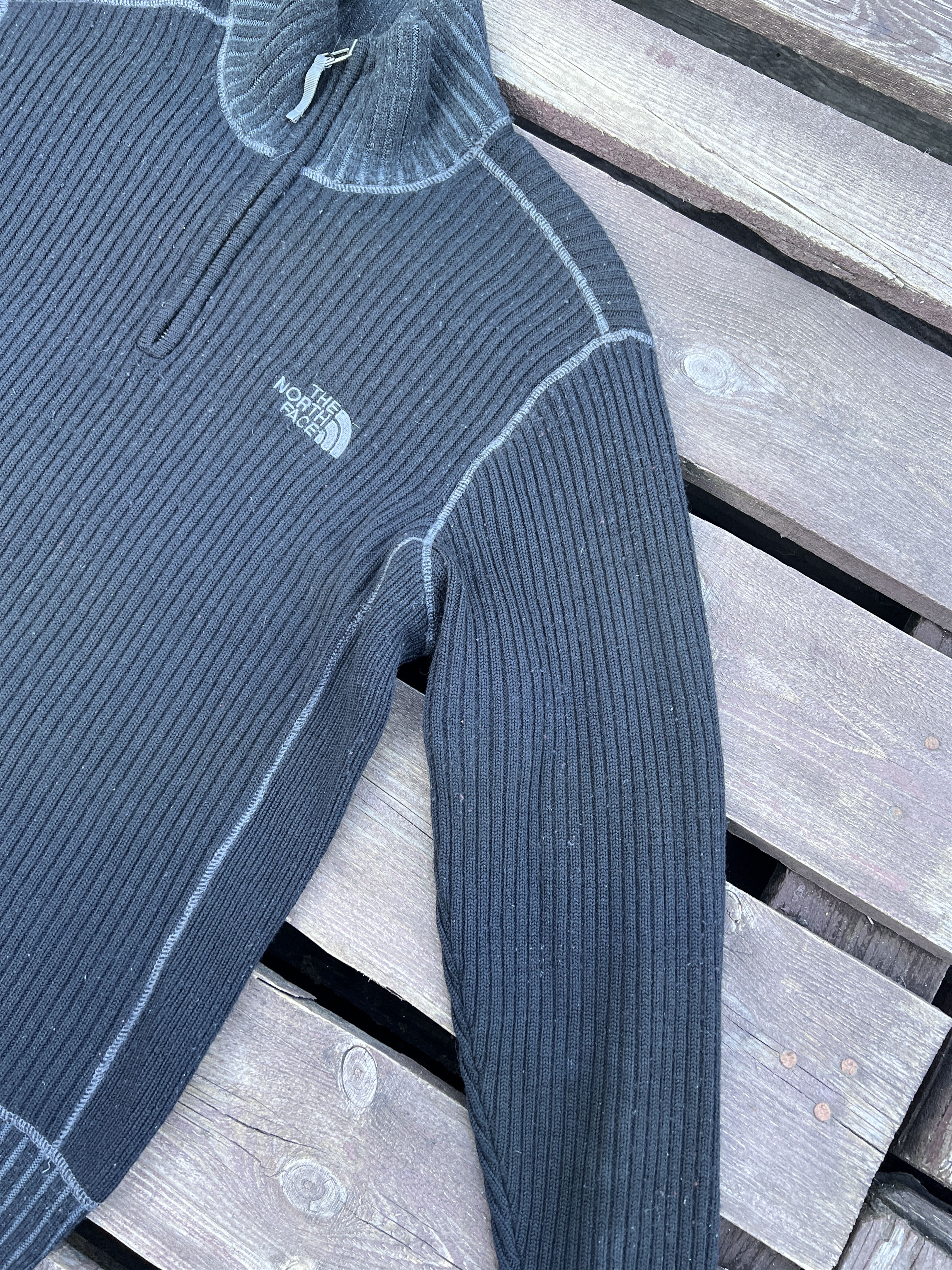 The North Face The Noth Face Y2K Vintage Knitted 1/4 Zip Up Sweater Size US L / EU 52-54 / 3 - 9 Thumbnail