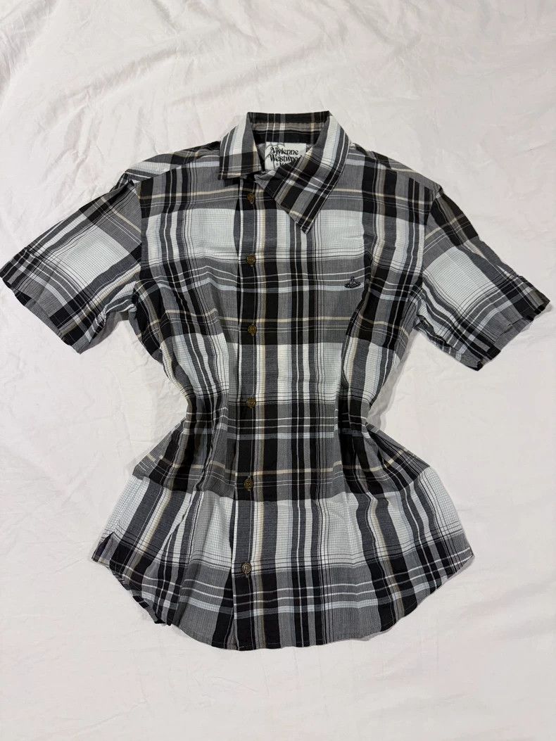Other Vivienne Westwood size46 Short-sleeved slanted lapel checke Size M / US 6-8 / IT 42-44 - 2 Thumbnail