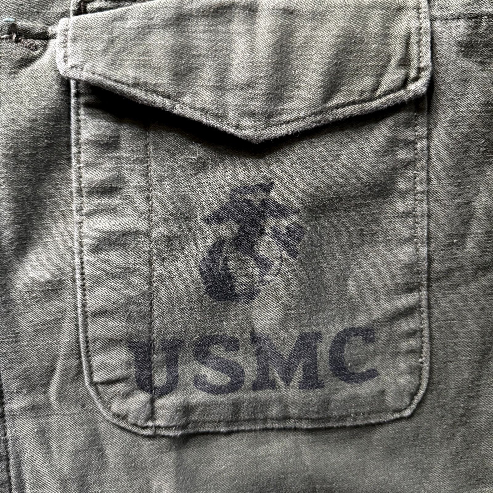 Vintage 1980s USMC Green Military Shirt Size US XL / EU 56 / 4 - 3 Thumbnail