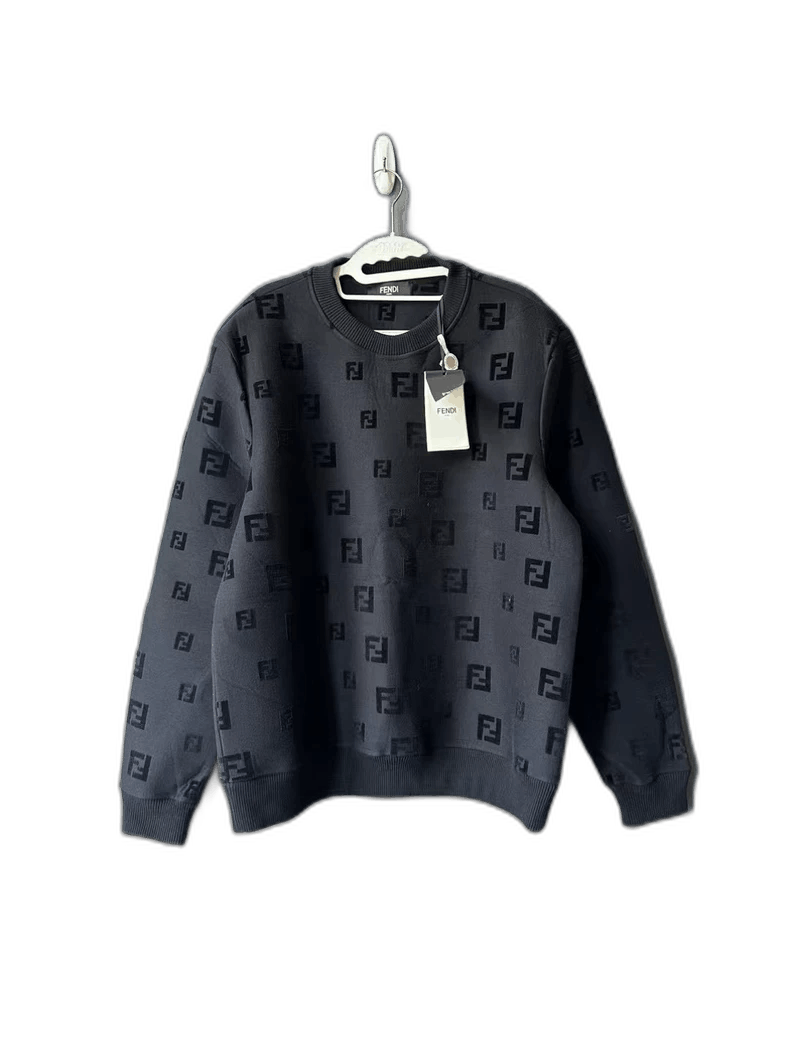 Louis Vuitton Black Fendi Logo Sweatshirt for Women Size US L / EU 52-54 / 3 - 1 Thumbnail
