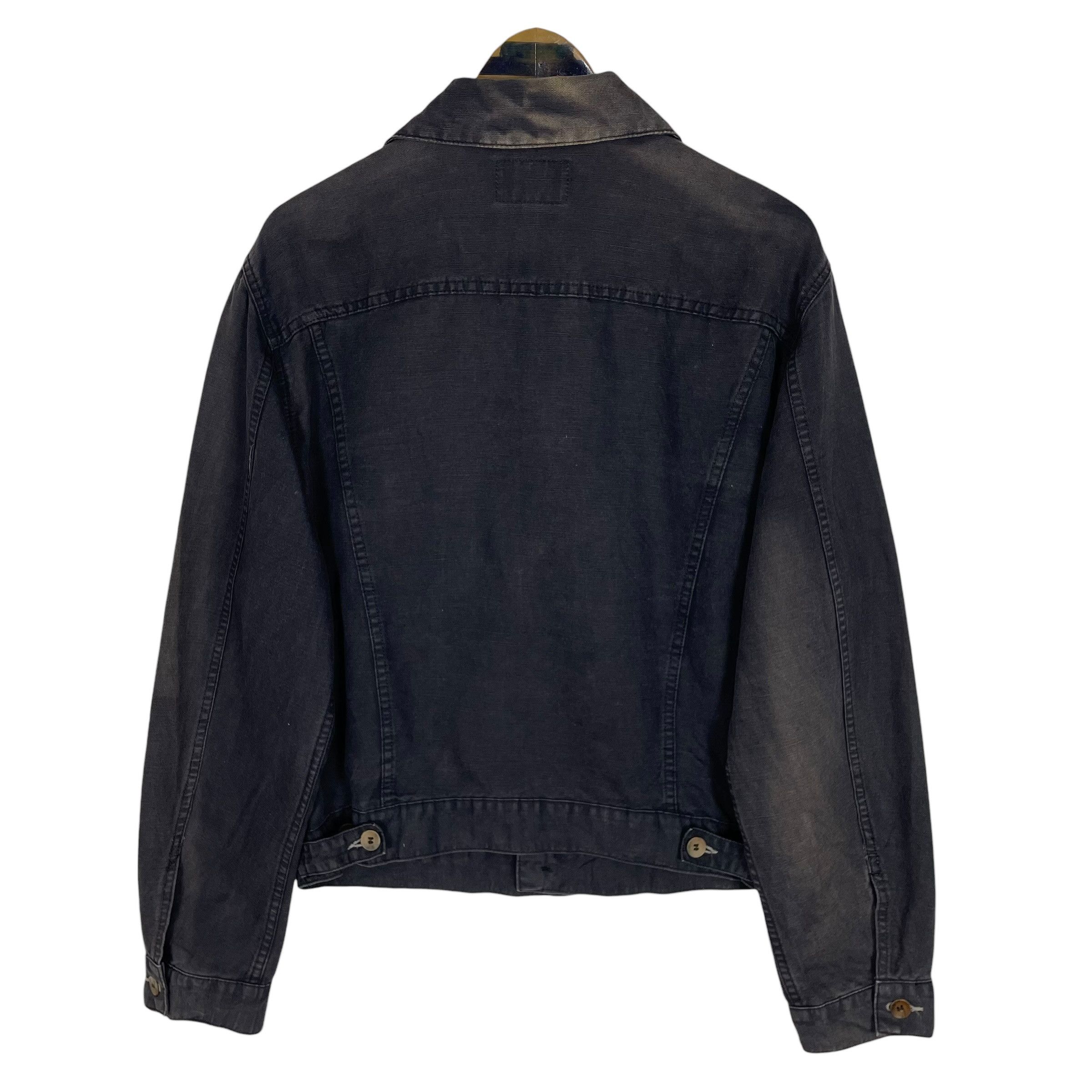 Giorgio Armani Vintage 90s Armani Jeans Denim Trucker Jacket Size US M / EU 48-50 / 2 - 11 Thumbnail
