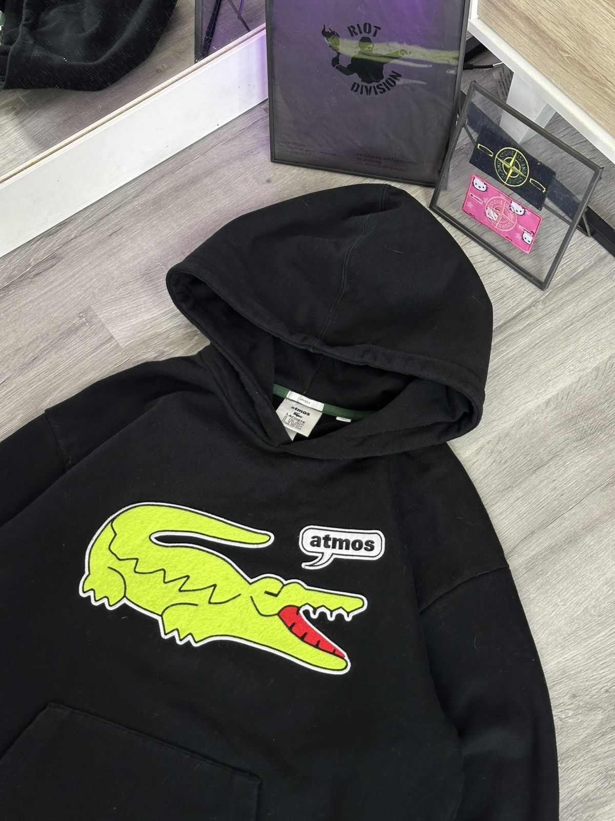 Lacoste × atmos Lacoste L!VE x Atmos Hoodie,Made in Japan, Rare Sample Size US S / EU 44-46 / 1 - 5 Thumbnail