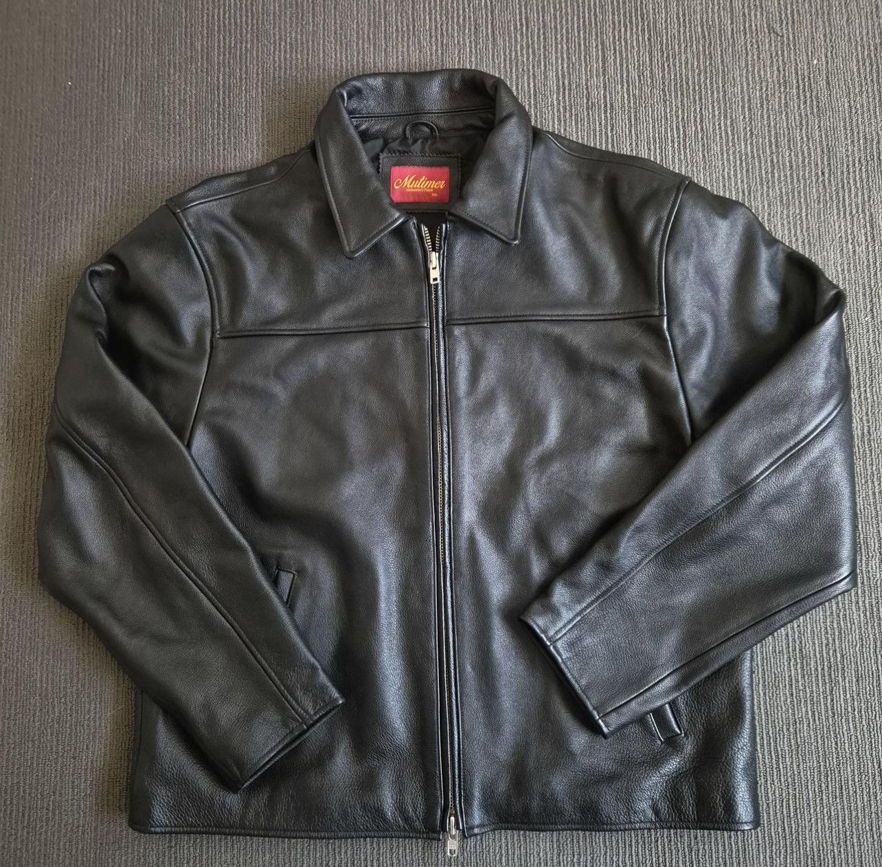 Mutimer Aged Heavy Wash Leather Jacket | Grailed