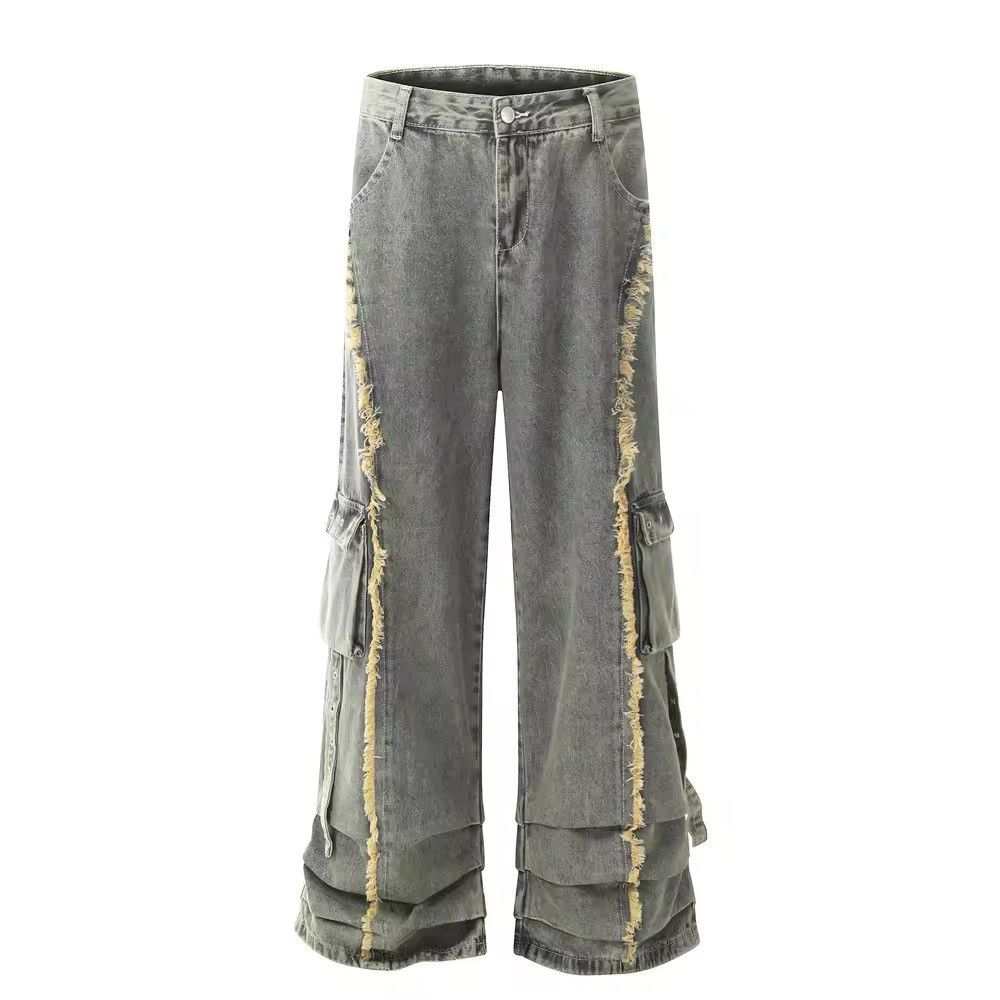 Japanese Brand × Jean Light Wash Multi-pocket Stacked Jeans Size US 30 / EU 46 - 3 Thumbnail