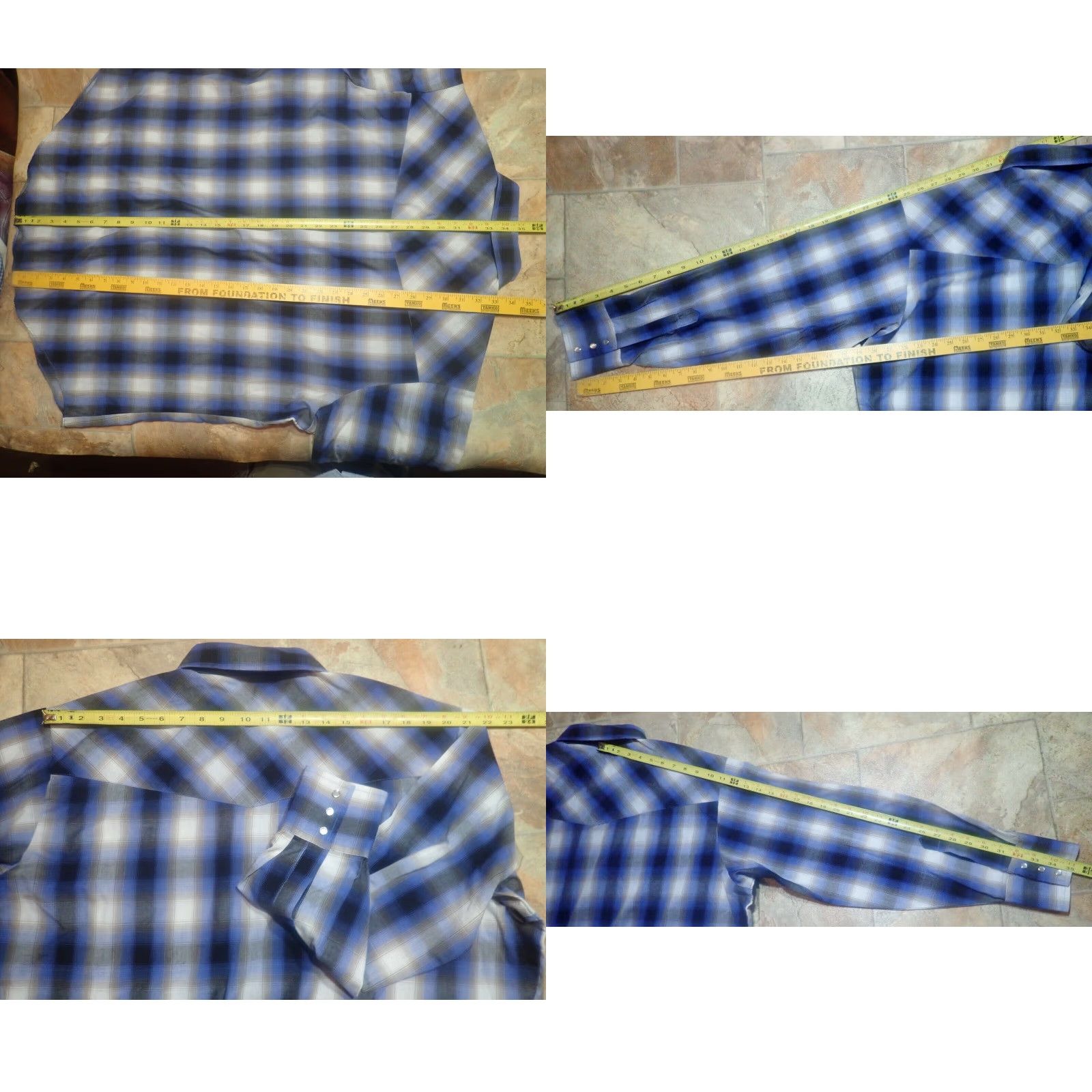 Vintage VINTAGE Ely Cattleman Plaid Long Sleeve Western Shirt XXL Cowboy Pearl Snap USA Size US XXL / EU 58 / 5 - 8 Thumbnail