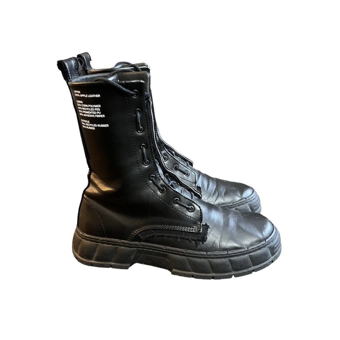VIRON 1992Z Black Apple Virón Boots (Vegan) Size US 7 / EU 40 - 2 Thumbnail