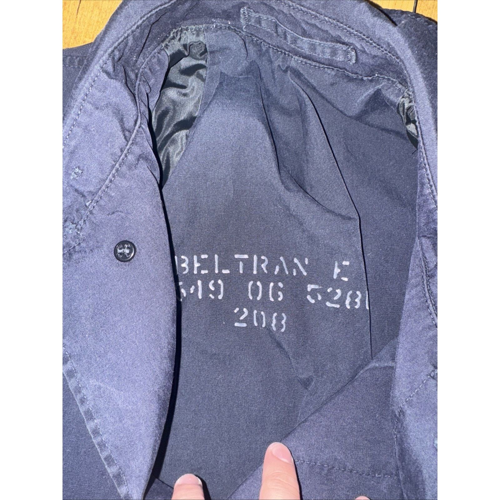 Vintage Vintage Military Trench Coat Blue Overcoat Large Size US L / EU 52-54 / 3 - 4 Thumbnail