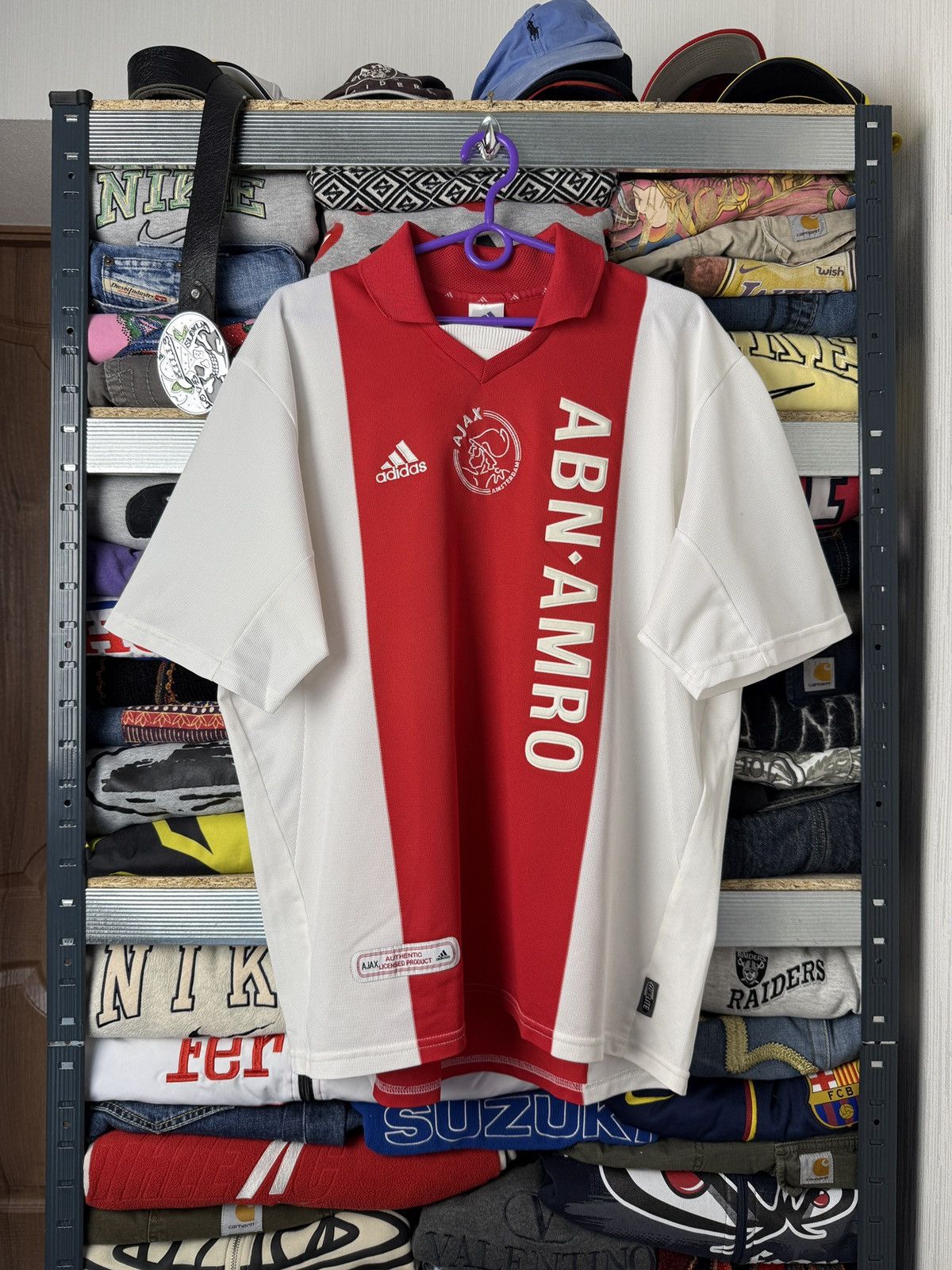 Adidas Vintage 2001 Adidas Jersey FC Ajax Amsterdam T Shirt Size US L / EU 52-54 / 3 - 1 Thumbnail
