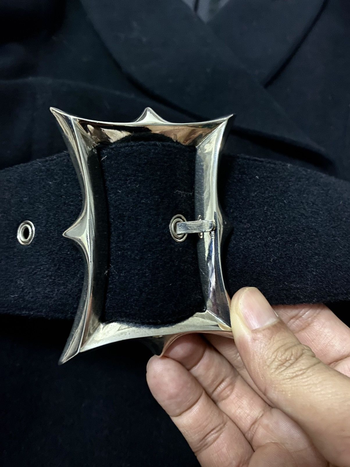 Thierry Mugler Rare Vintage 90s Thierry Mugler Jacket coat metal buckle Size M / US 6-8 / IT 42-44 - 9 Thumbnail