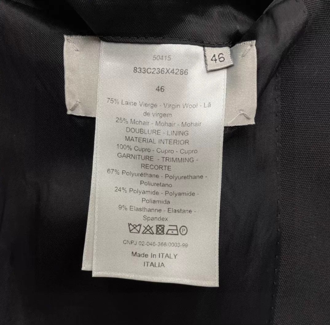 Dior DIOR Black Luxury Slim Fit Blazer 46 Size 46S - 6 Thumbnail