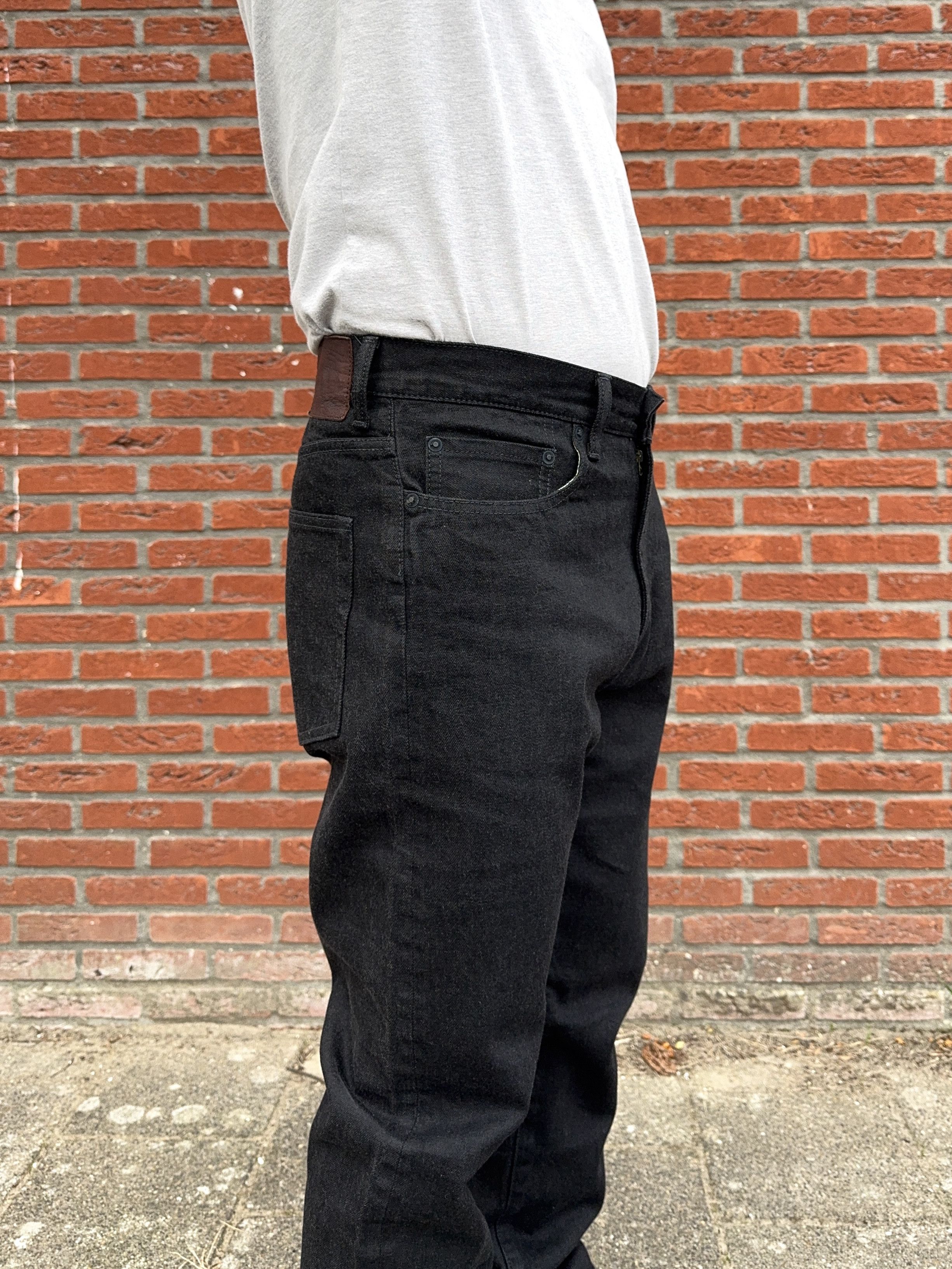 Japanese Brand AUBERGE PHIL MENPU Black Selvedge Jeans W32 x L32 Size US 32 / EU 48 - 21 Thumbnail