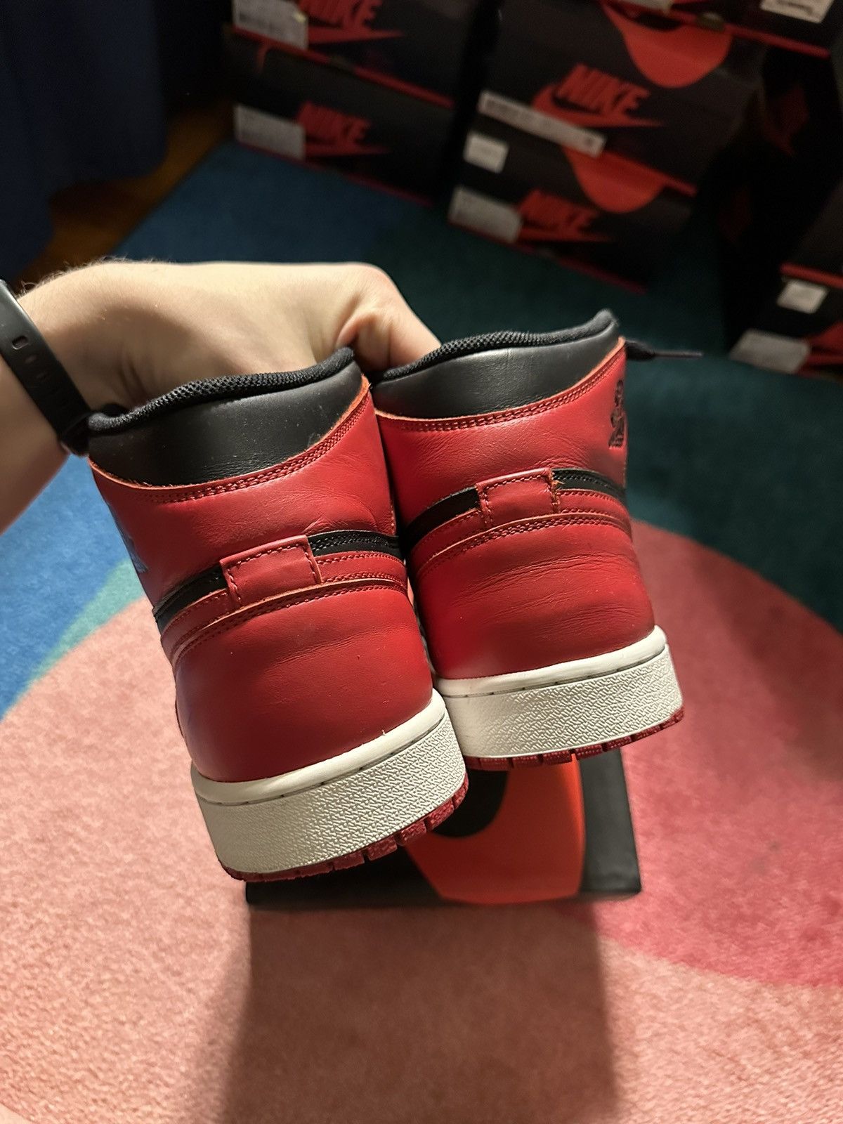 Jordan Brand Jordan 1 Retro Bred (2013) Size US 12 / EU 45 - 7 Thumbnail