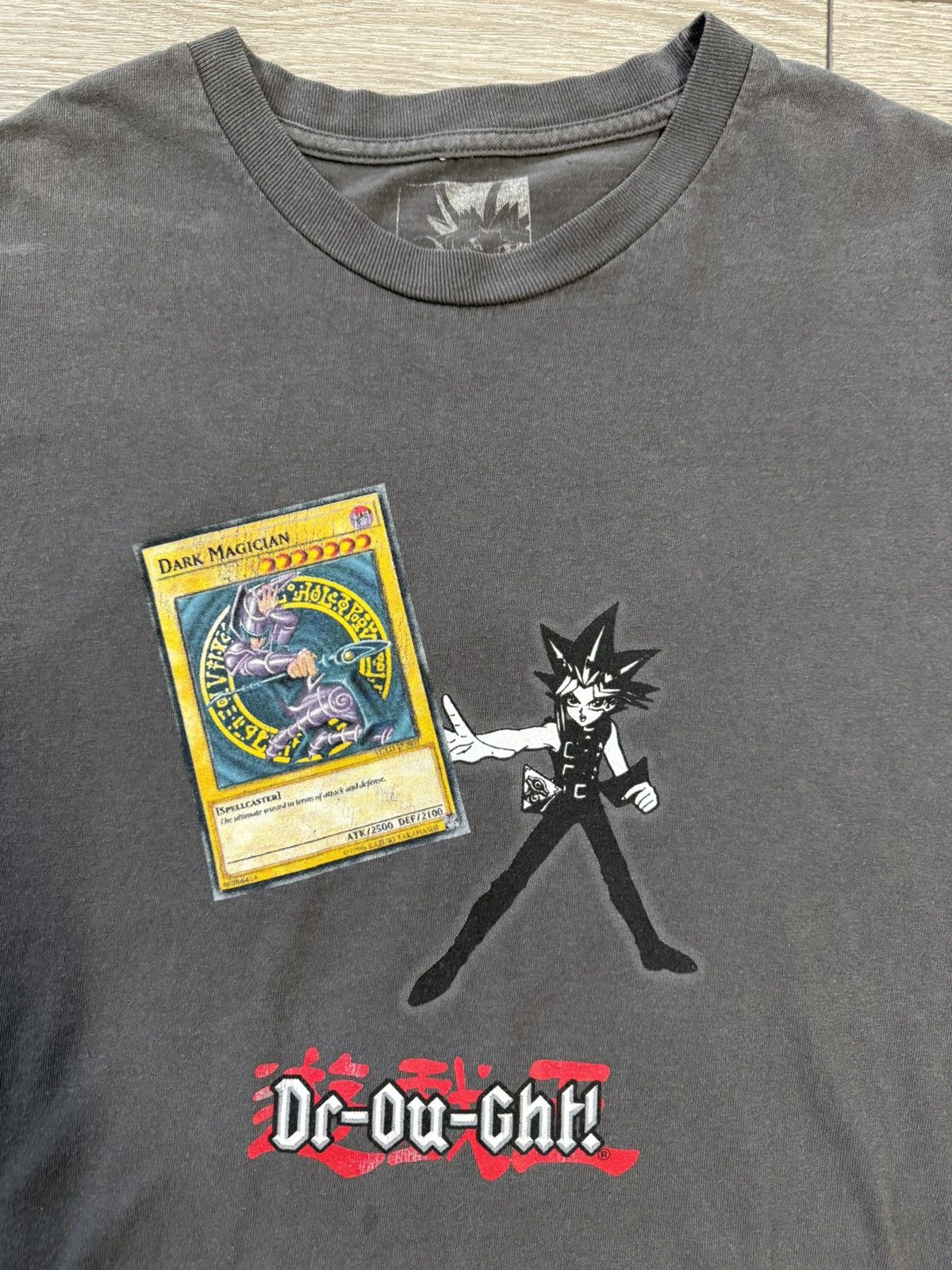 Japanese Brand Yu-Gi-Oh Drought Dark Magician Grey Tee Size Large Size US L / EU 52-54 / 3 - 7 Thumbnail