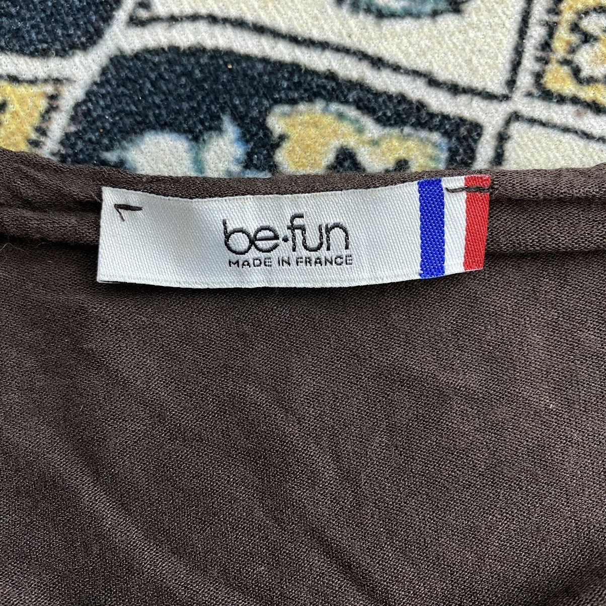 Other BE FUN France Brand Brown Cardigan Sweatshirt Size XS / US 0-2 / IT 36-38 - 3 Thumbnail