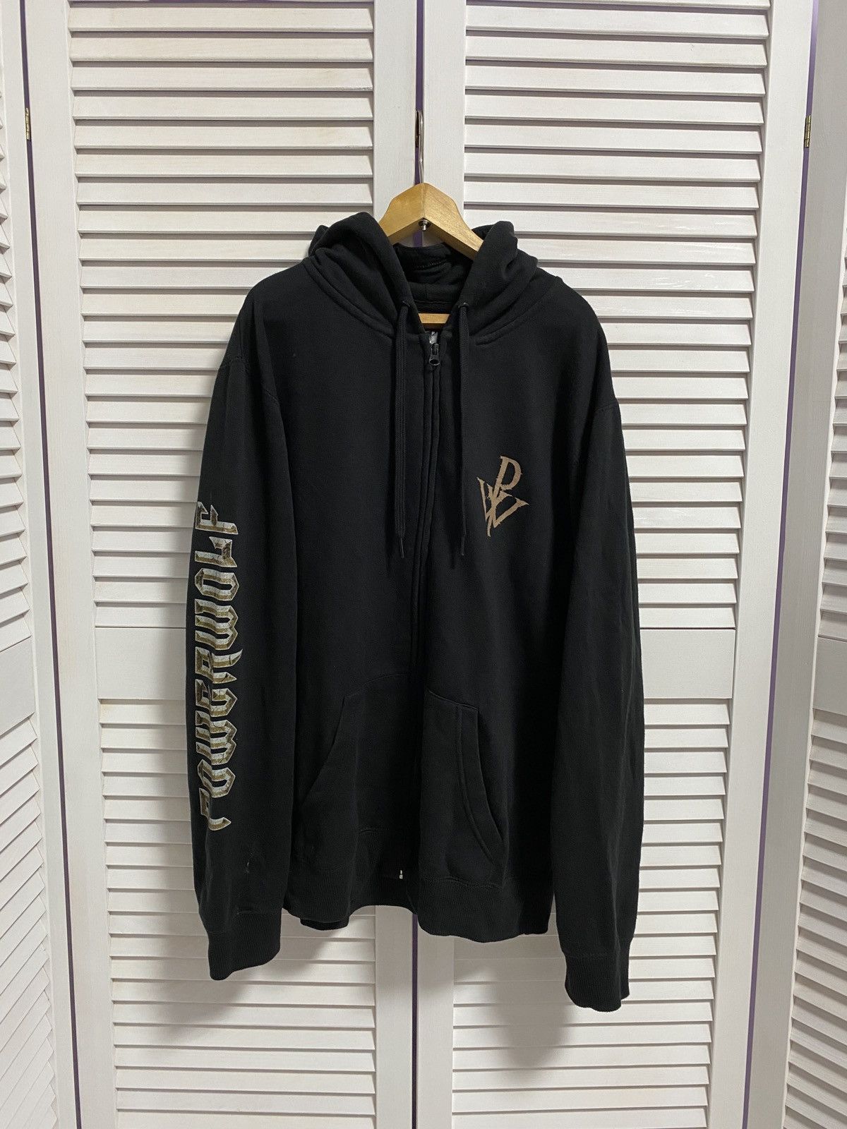Band Tees × Vintage 🐺 Vintage Zip Up Hoodie PowerWolf GRAPHIC Size US M / EU 48-50 / 2 - 2 Thumbnail