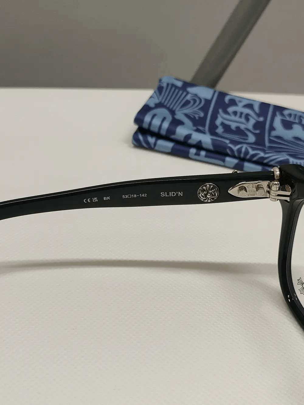 Chrome Hearts Chrome Hearts SLID'N BK Glasses Frame Size ONE SIZE - 7 Thumbnail