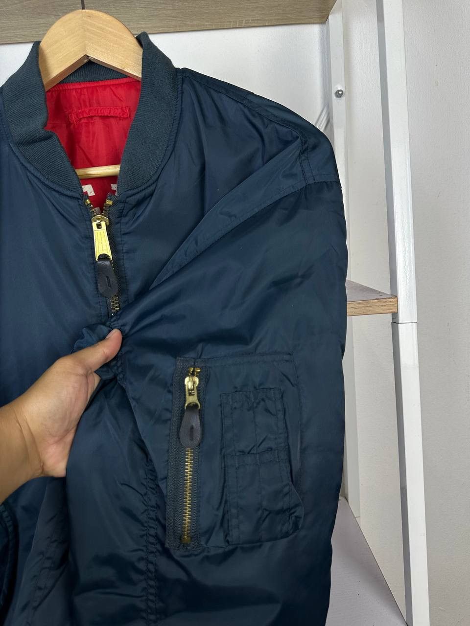 Budweiser × Vintage Vintage Team Budweiser Reversible MA-1 Bomber (Pit 24.5) Size US M / EU 48-50 / 2 - 7 Thumbnail