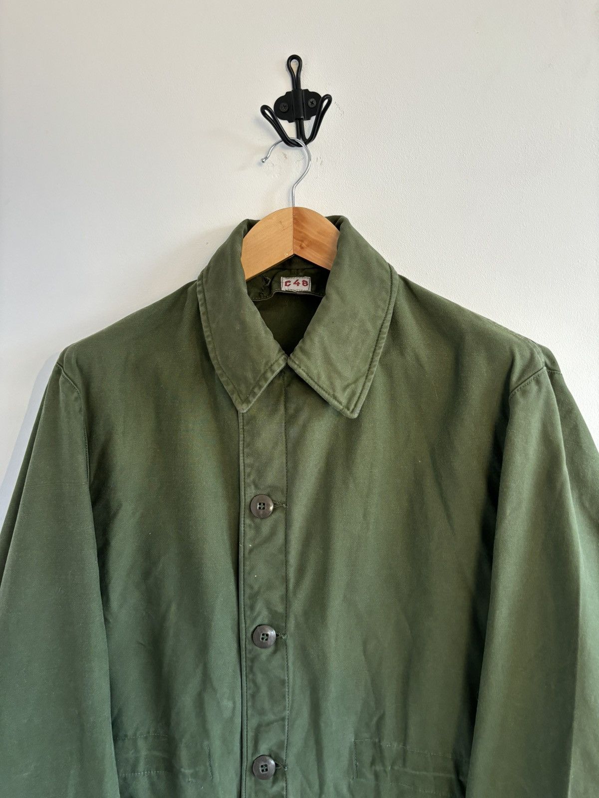 Japanese Brand × Vintage Vintage 60s Swedish Army Military M-59 Field Coat Size US M / EU 48-50 / 2 - 2 Thumbnail