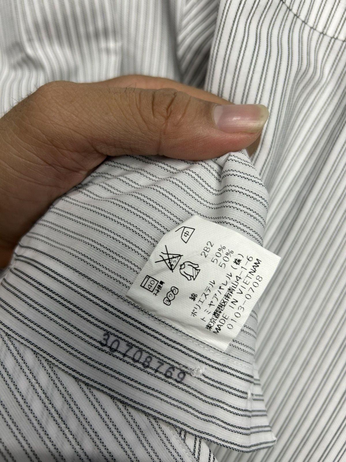Kansai Yamamoto Vintage Sissy Kansai yamamoto striped button up shirt Size US M / EU 48-50 / 2 - 6 Thumbnail