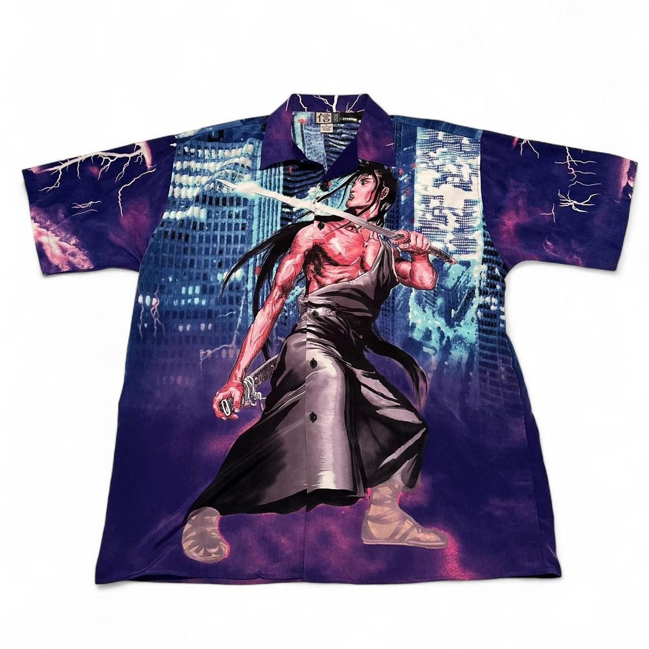 Other Trust Samurai Anime Graphic Button-Up Shirt (Size XL) Size US XL / EU 56 / 4 - 1 Thumbnail