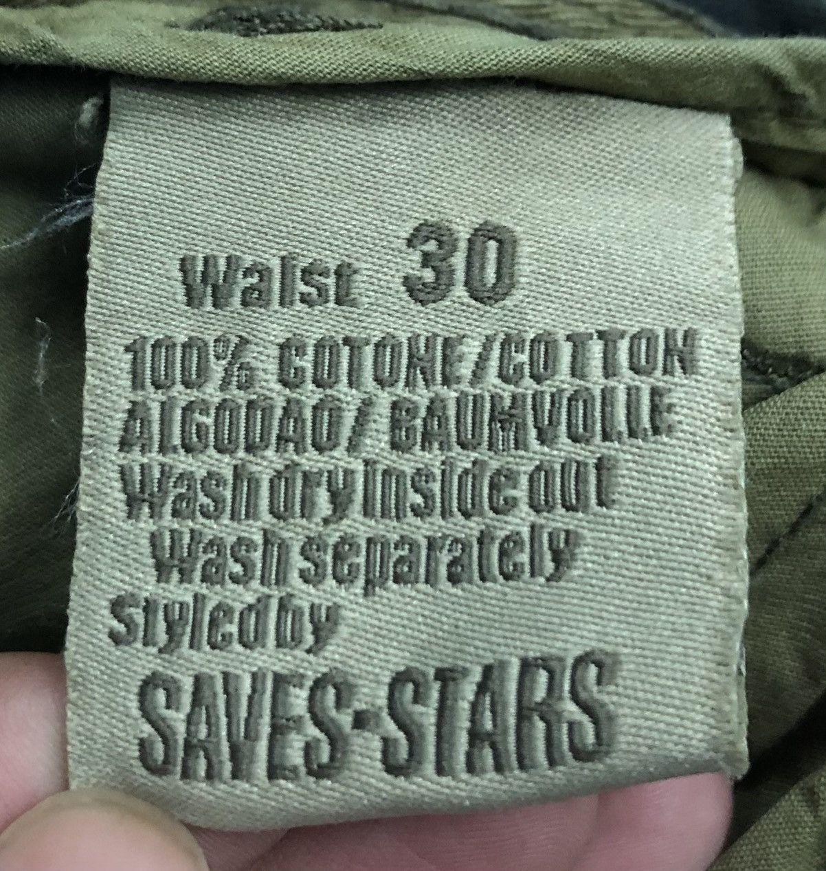 Japanese Brand Vintage Saves Stars Military Cargo Pants Size US 31 - 23 Thumbnail