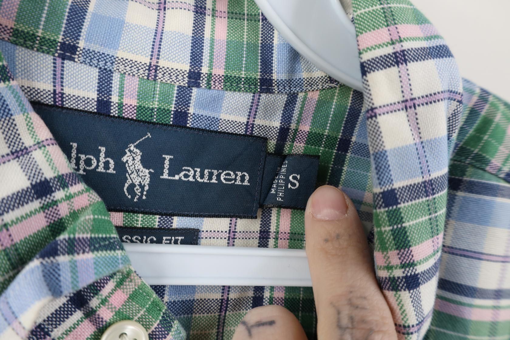 Polo Ralph Lauren Vintage 90s Ralph Lauren Oxford Button Down Shirt Plaid Size US S / EU 44-46 / 1 - 7 Thumbnail