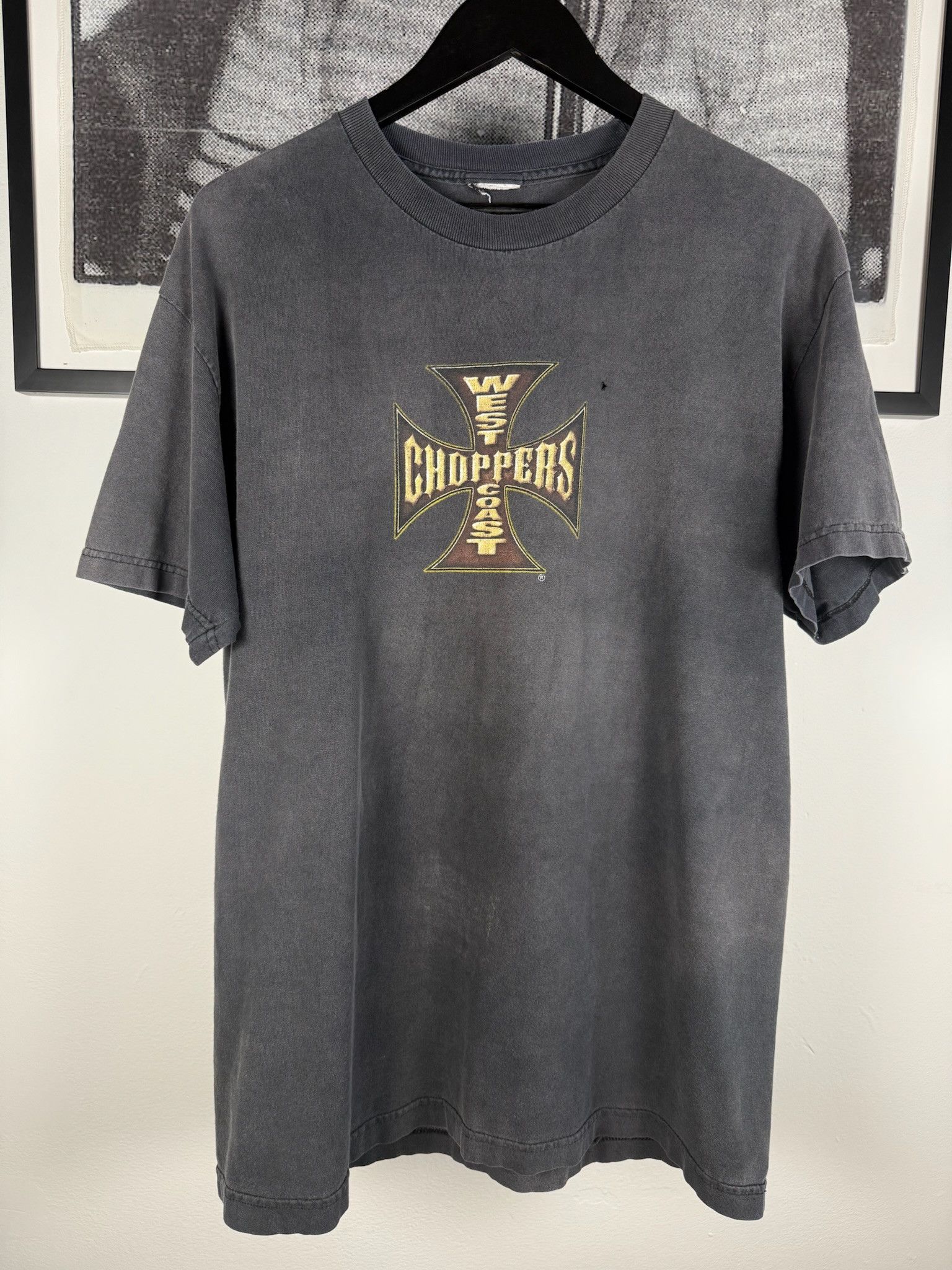 Vintage 🚭90s THRASHED STAPLE🚭 FADER WEST COAST CHOPPERS LOGO SHIRT Size US L / EU 52-54 / 3 - 1 Thumbnail