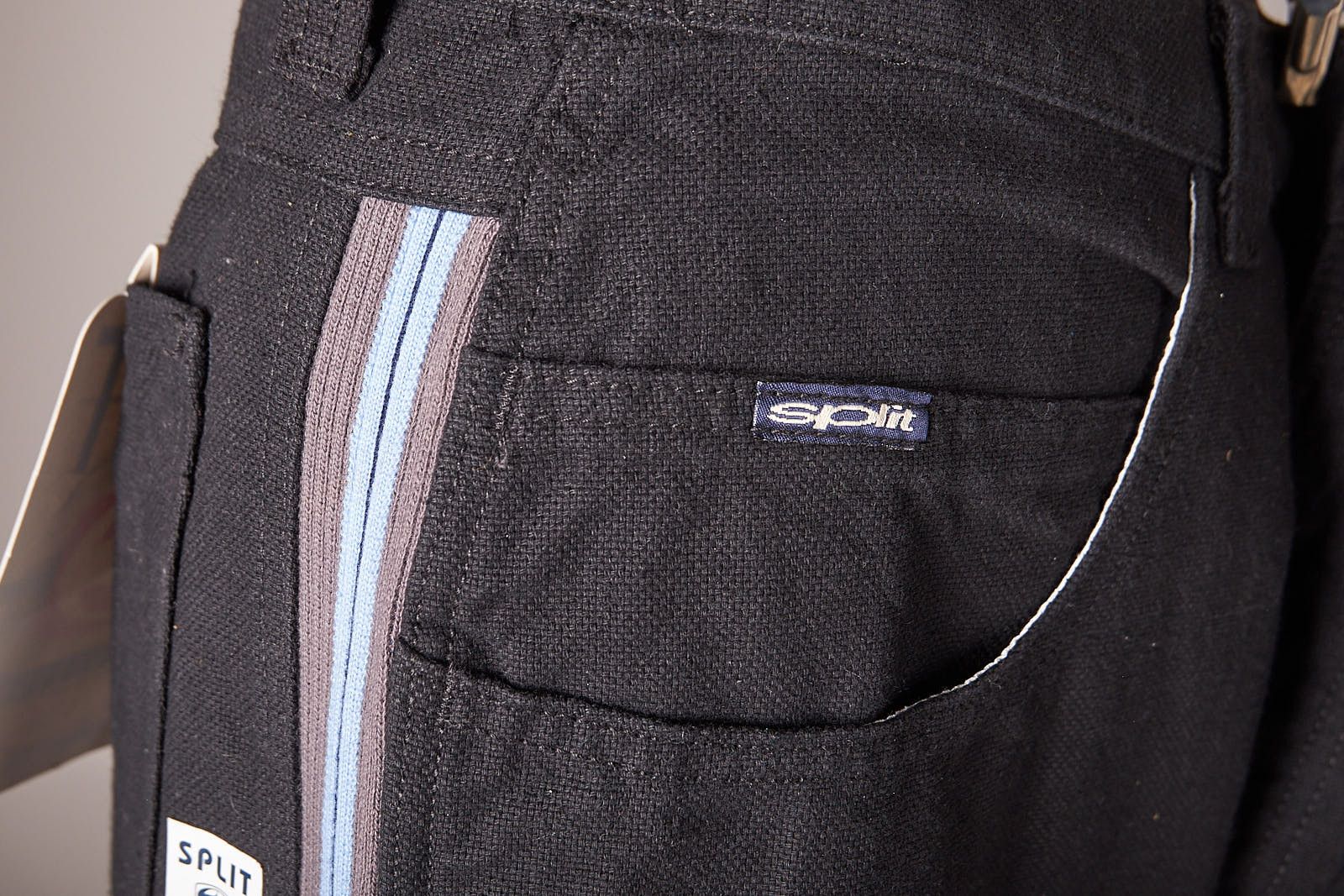Split 1990s Deadstock Skateboarding Split Wide Baggy Black Pants Size US 34 / EU 50 - 6 Thumbnail