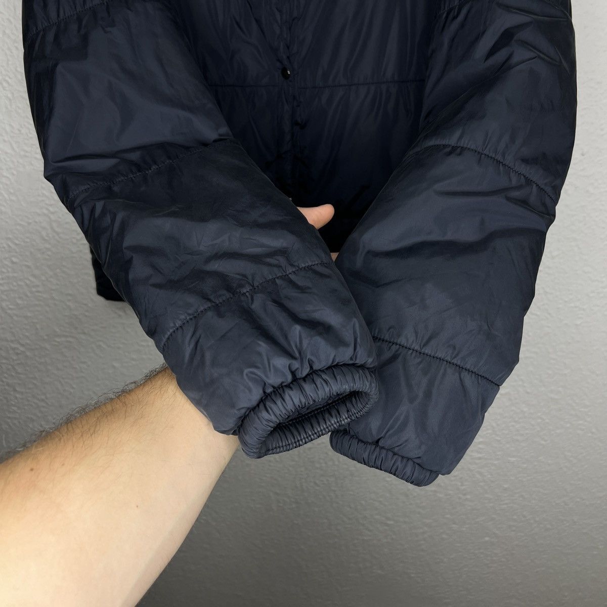 Prada Prada Milano Puffer Jacket Nylon Navy Logo Retro Y2K Drill Size M / US 6-8 / IT 42-44 - 5 Thumbnail