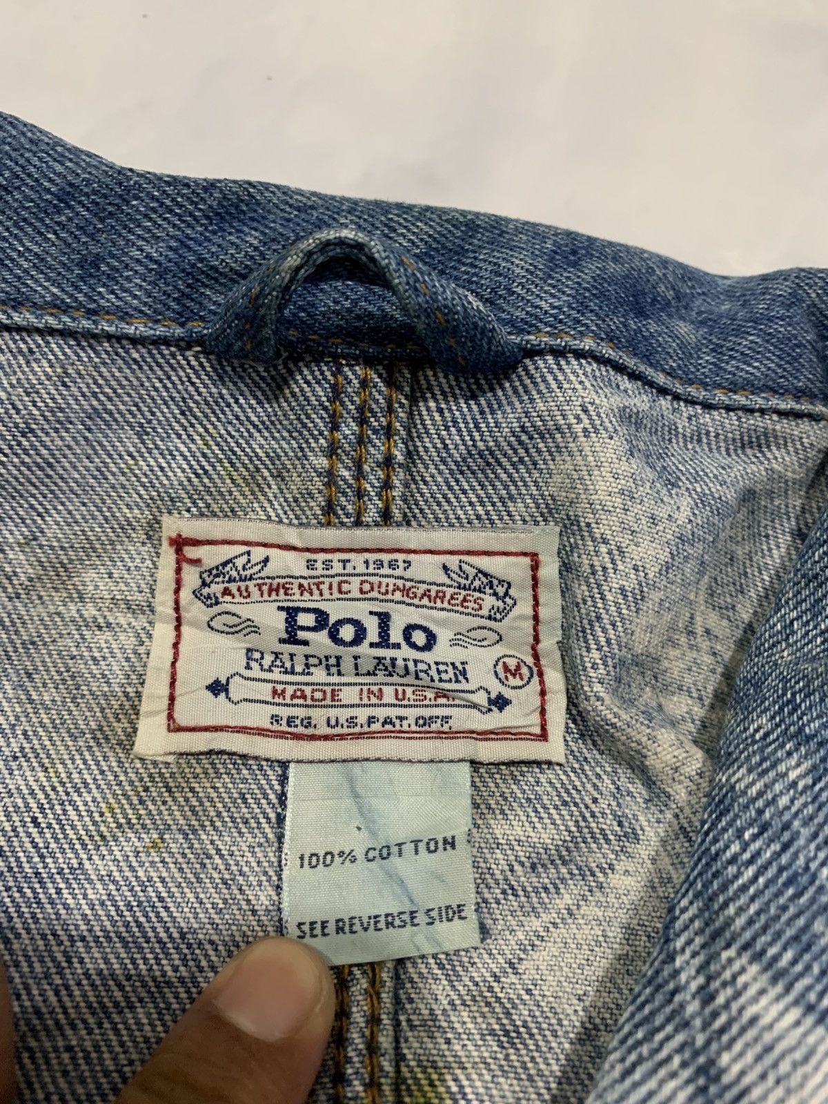 Polo Ralph Lauren × RRL Ralph Lauren 🔥VTG DISTRESSED POLO RL DENIM JACKETS Size US M / EU 48-50 / 2 - 10 Thumbnail