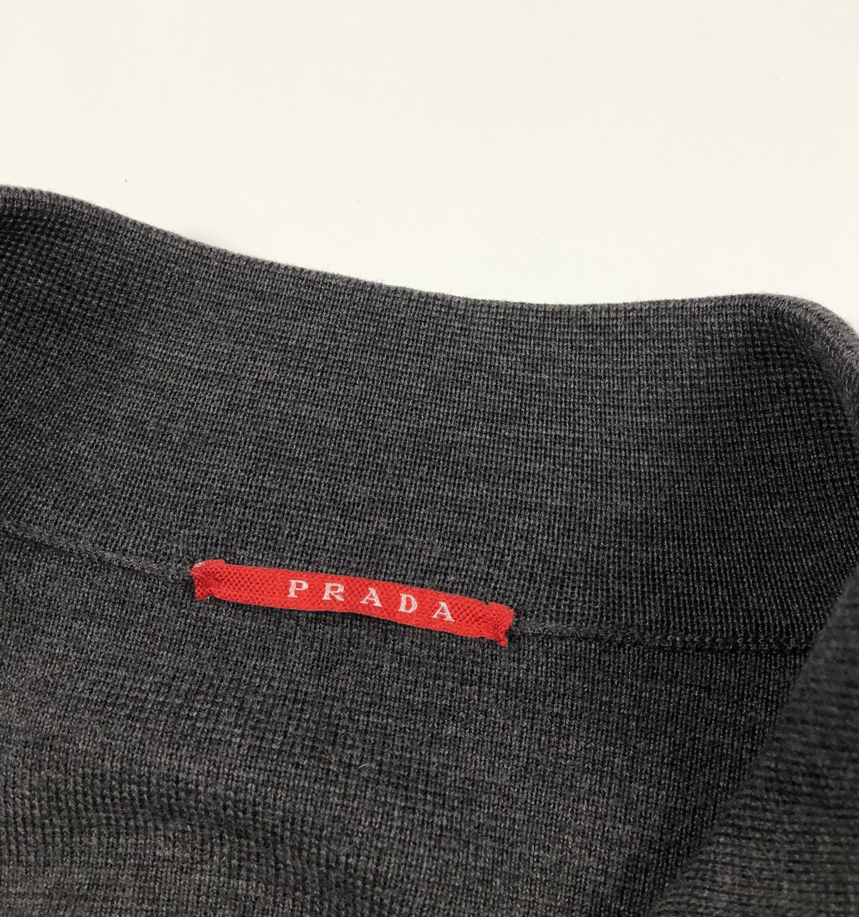 Prada Prada Full Zip Vintage Wool Sweater Size US XL / EU 56 / 4 - 4 Thumbnail