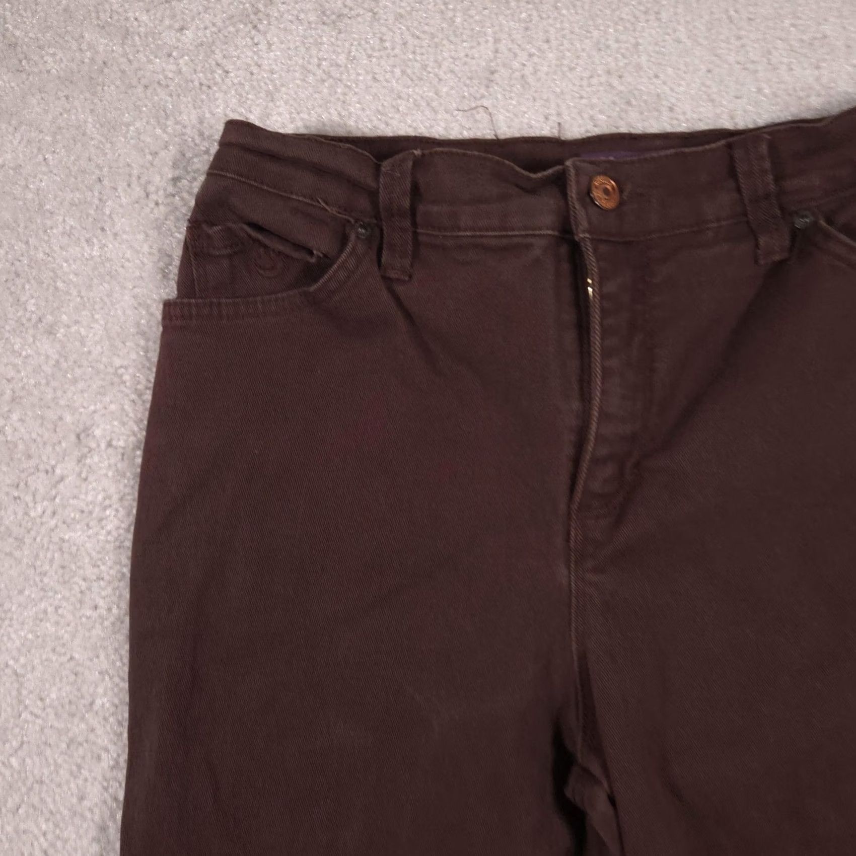 Gloria Vanderbilt Gloria Vanderbilt Amanda Jeans Womens 8 Short Brown High Rise Tapered Stretch Size 30" / US 8 / IT 44 - 4 Thumbnail