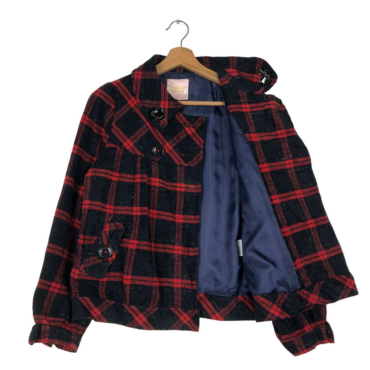 Hysteric Glamour DOUBLE BREAST WOOL BIKER JACKET MINIMUM JAPAN TARTAN DESIGN Size US S / EU 44-46 / 1 - 11 Thumbnail