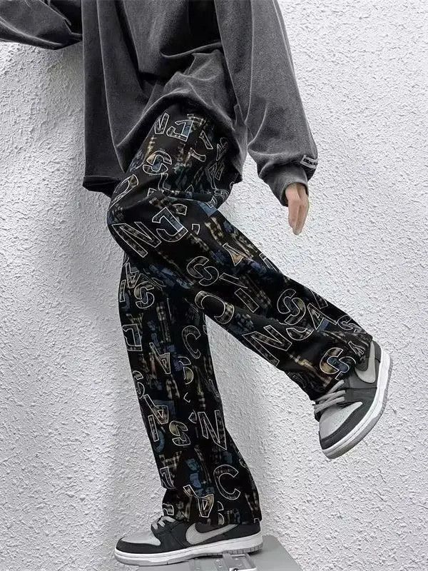 Japanese Brand Hip hop lettered wide leg jeans Size US 32 / EU 48 - 3 Thumbnail