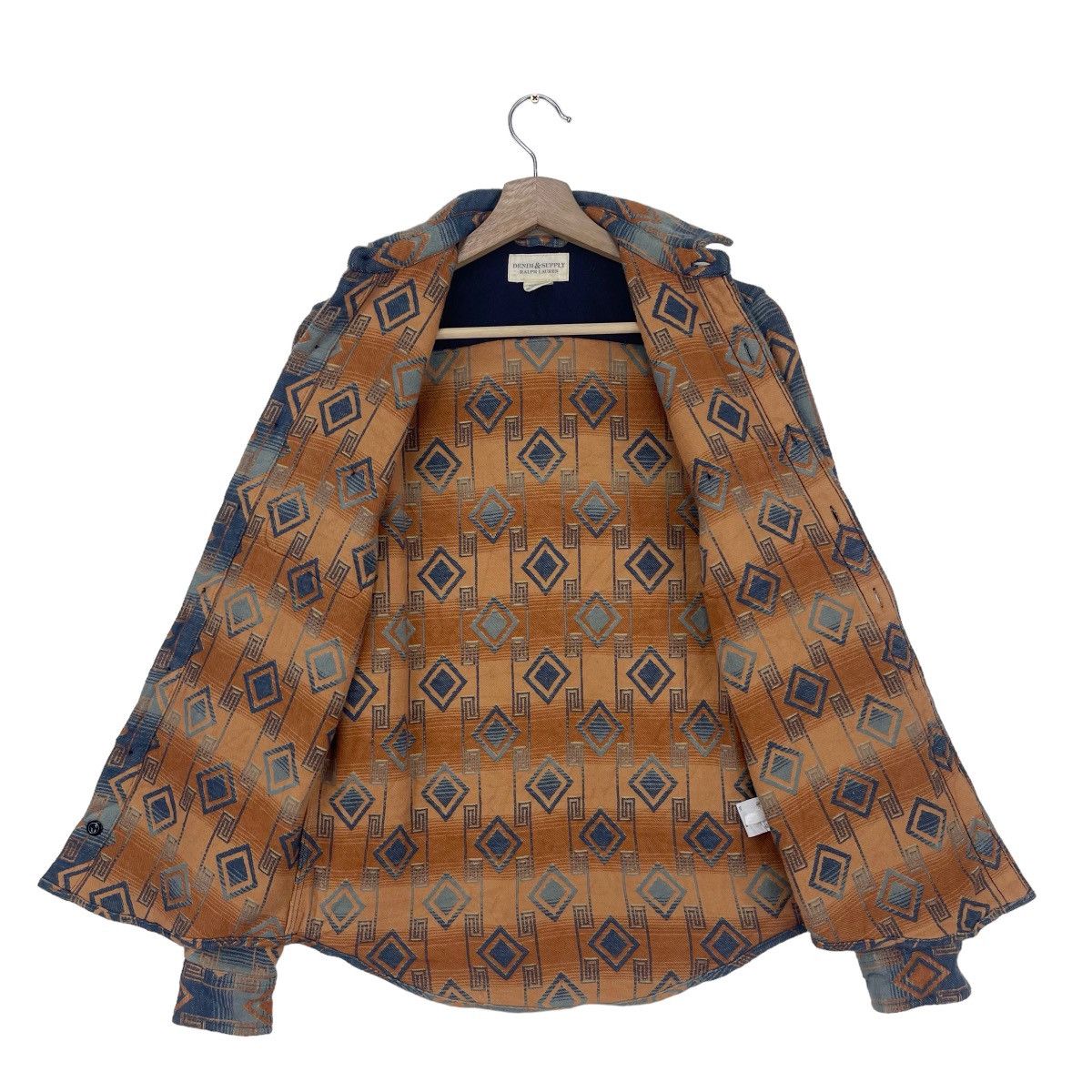 Denim & Supply Ralph Lauren × Native × Ralph Lauren Ralph Lauren Geometric Cotton Workshirt Size US S / EU 44-46 / 1 - 2 Thumbnail