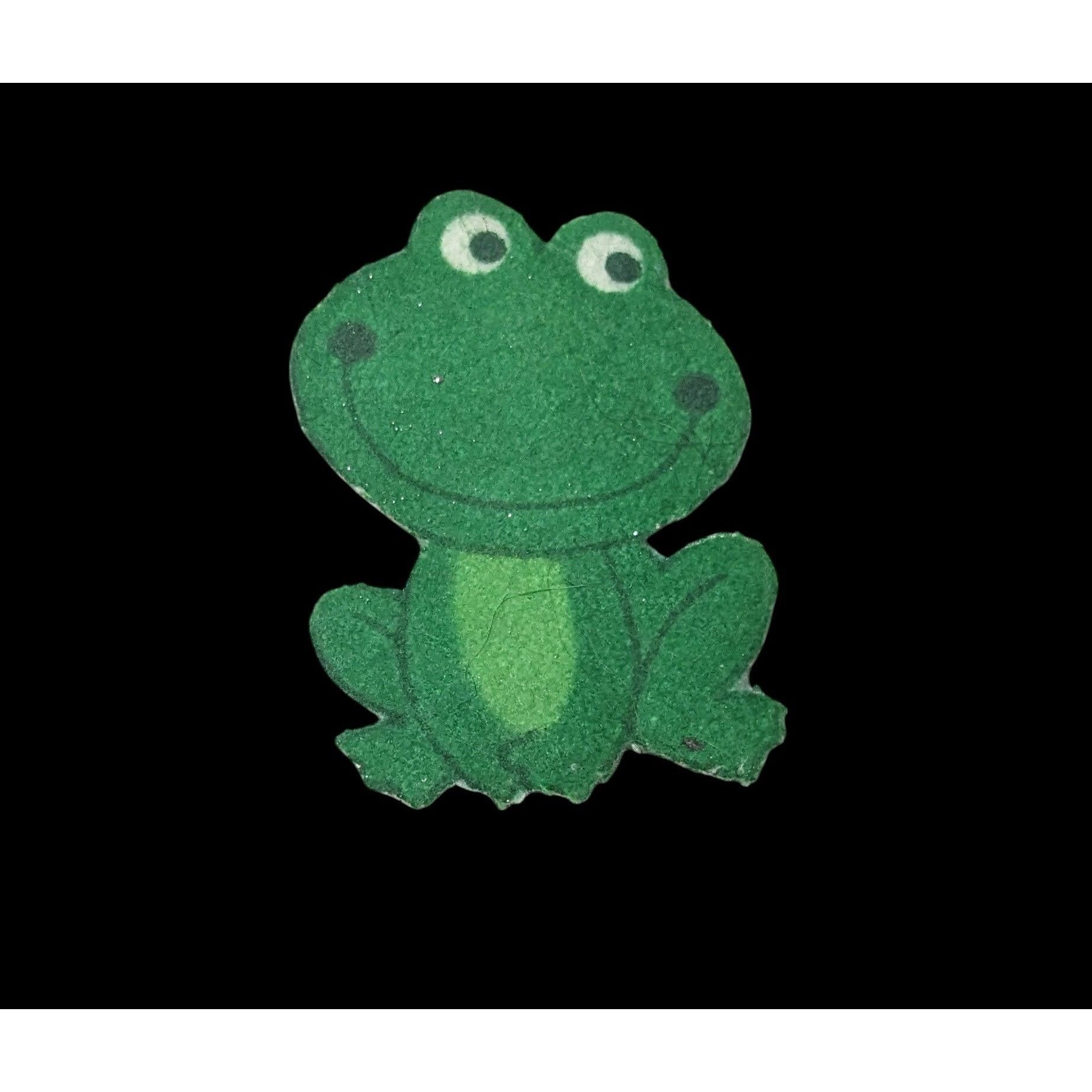 Other Vintage Green Frog Shaped Felt And Foam Brooch Size ONE SIZE - 1 Thumbnail