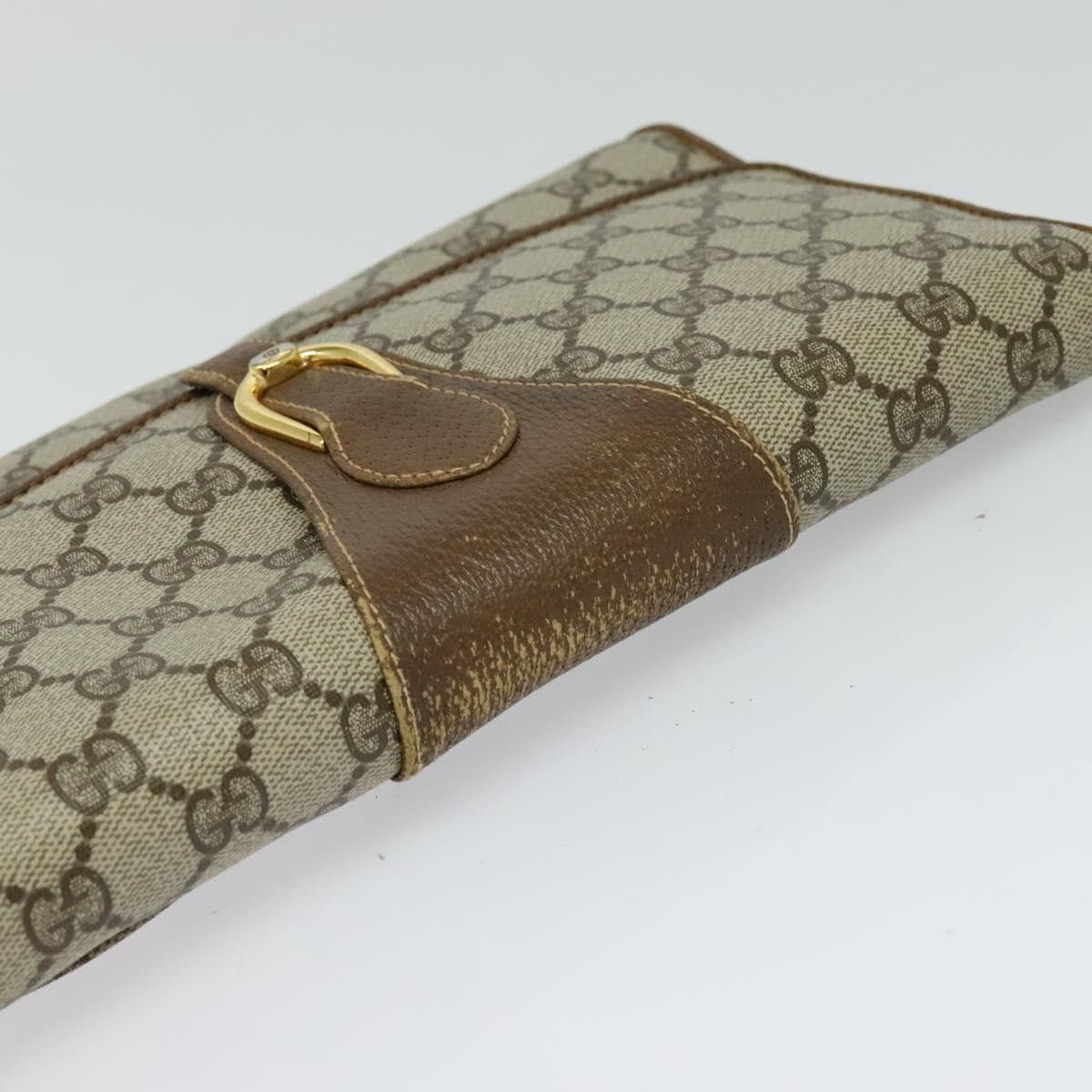 Gucci GUCCI GG Supreme Shoulder Bag Pvc Beige Gold 118 02 050 Size ONE SIZE - 6 Thumbnail