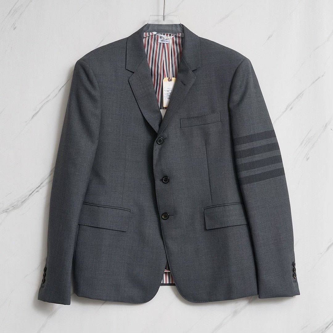 Thom Browne Thom Browne Men's Striped Ribbon Suit Size US M / EU 48-50 / 2 - 1 Thumbnail
