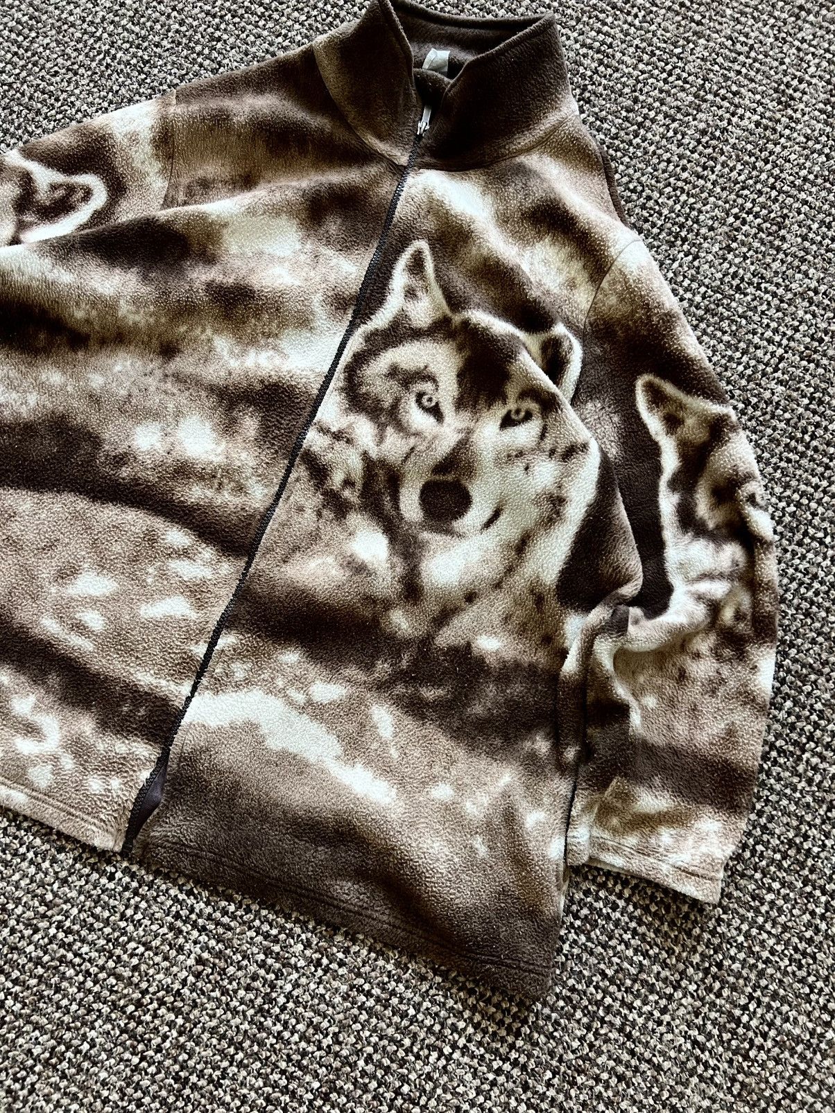 Vintage Vintage Style Wolf Fleece jacket Y2K 90’s Made in USA Size US XL / EU 56 / 4 - 5 Thumbnail