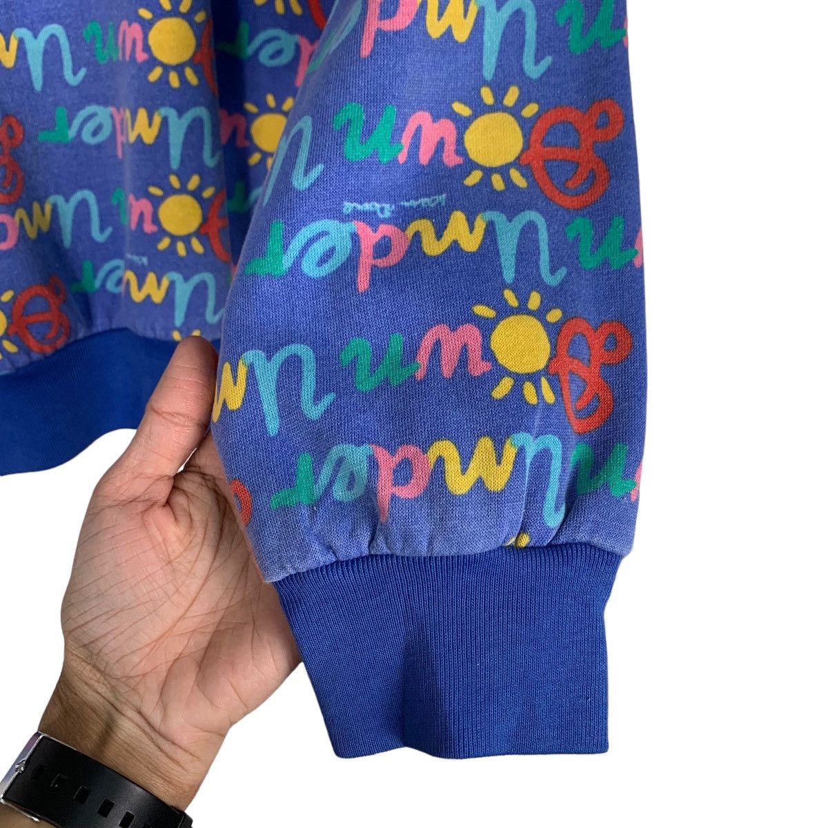 Vintage KEN DONE Art & Design Fullprint Sweatshirt #0711-C33 Size US M / EU 48-50 / 2 - 9 Thumbnail