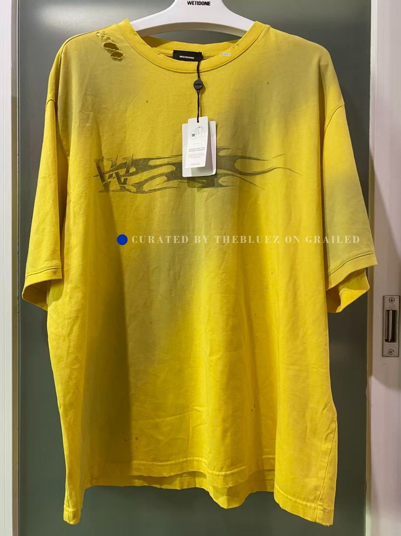 WE11DONE we11done Graphic Washed Print T-shirt Size US XL / EU 56 / 4 - 1 Thumbnail