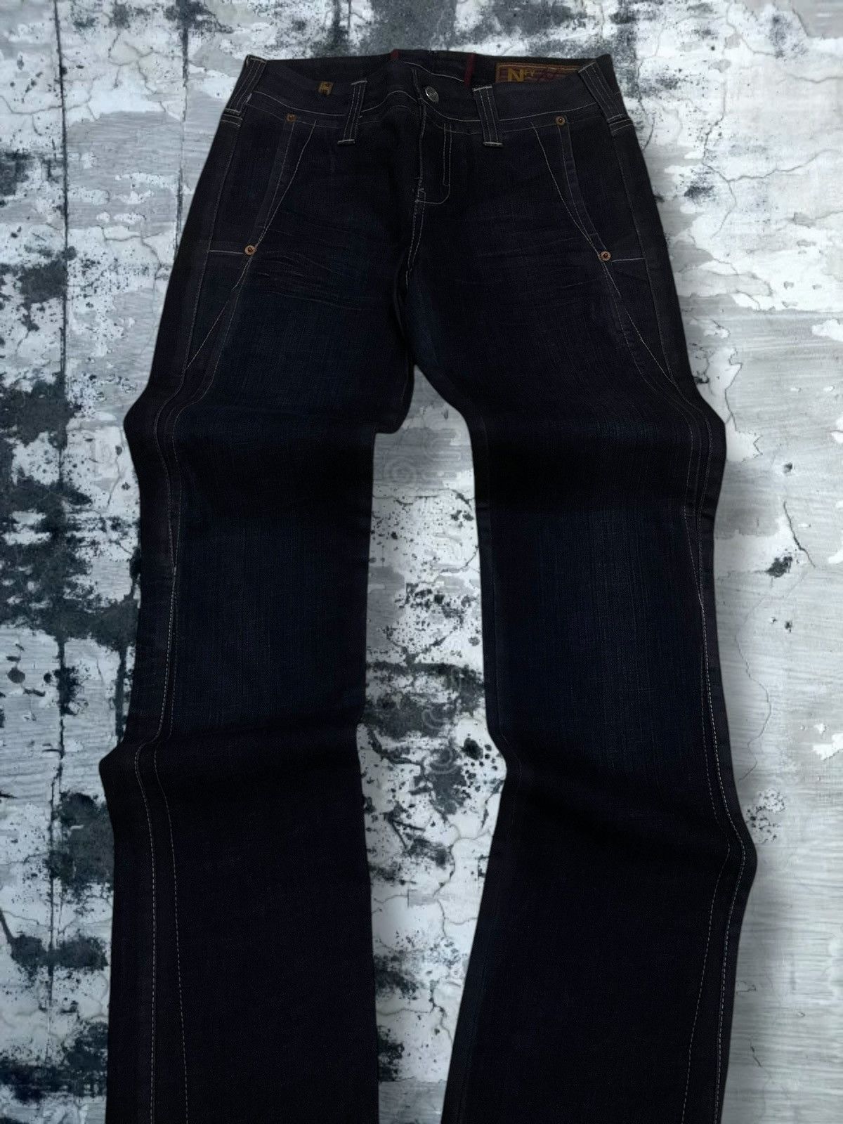 Japanese Brand Vintage 1990 Japan Designer NFY Notify Flared Cut Denim Size US 28 / EU 44 - 4 Thumbnail