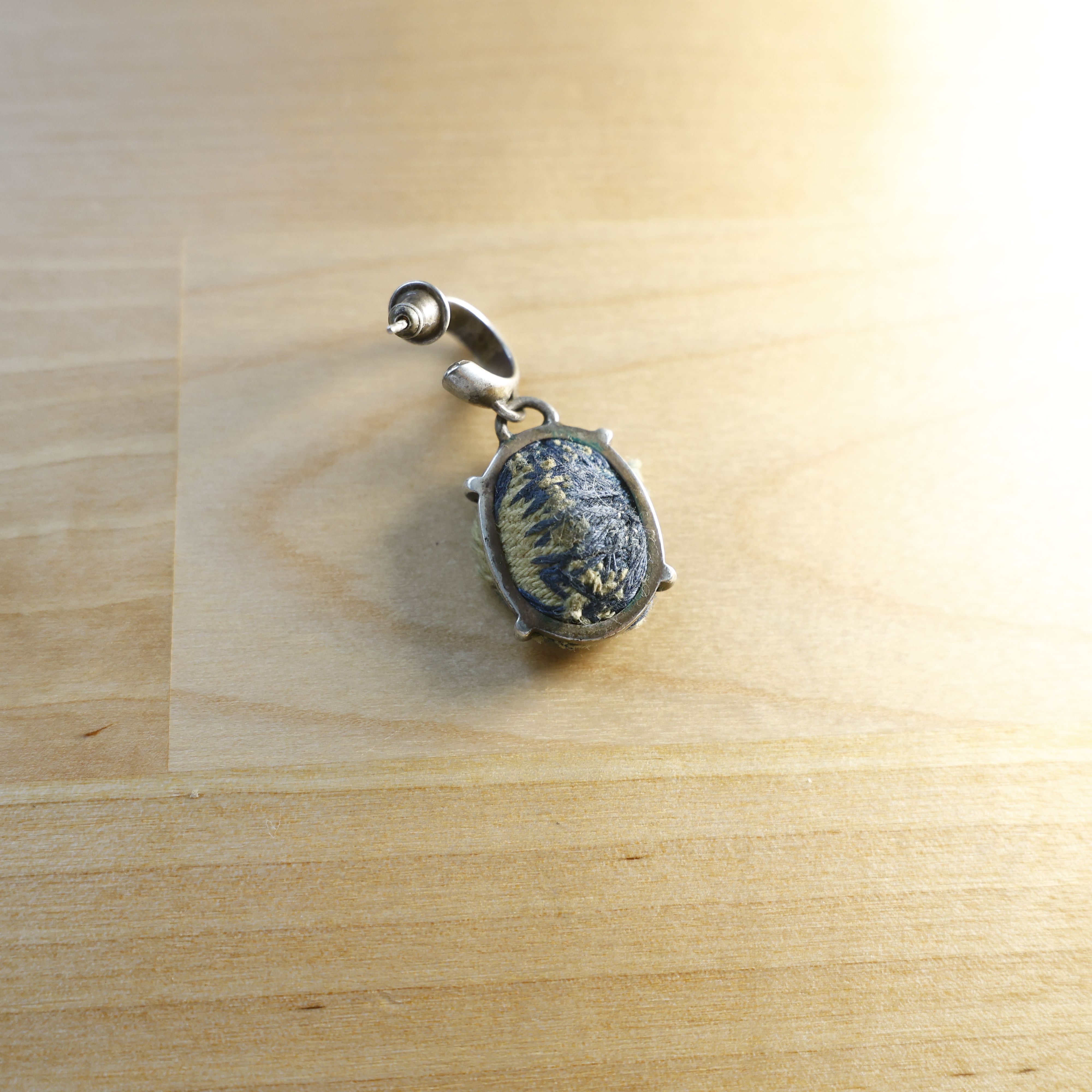 Jewelry Sweet Lime Juice Silver Gem Denim Earring Size ONE SIZE - 2 Thumbnail