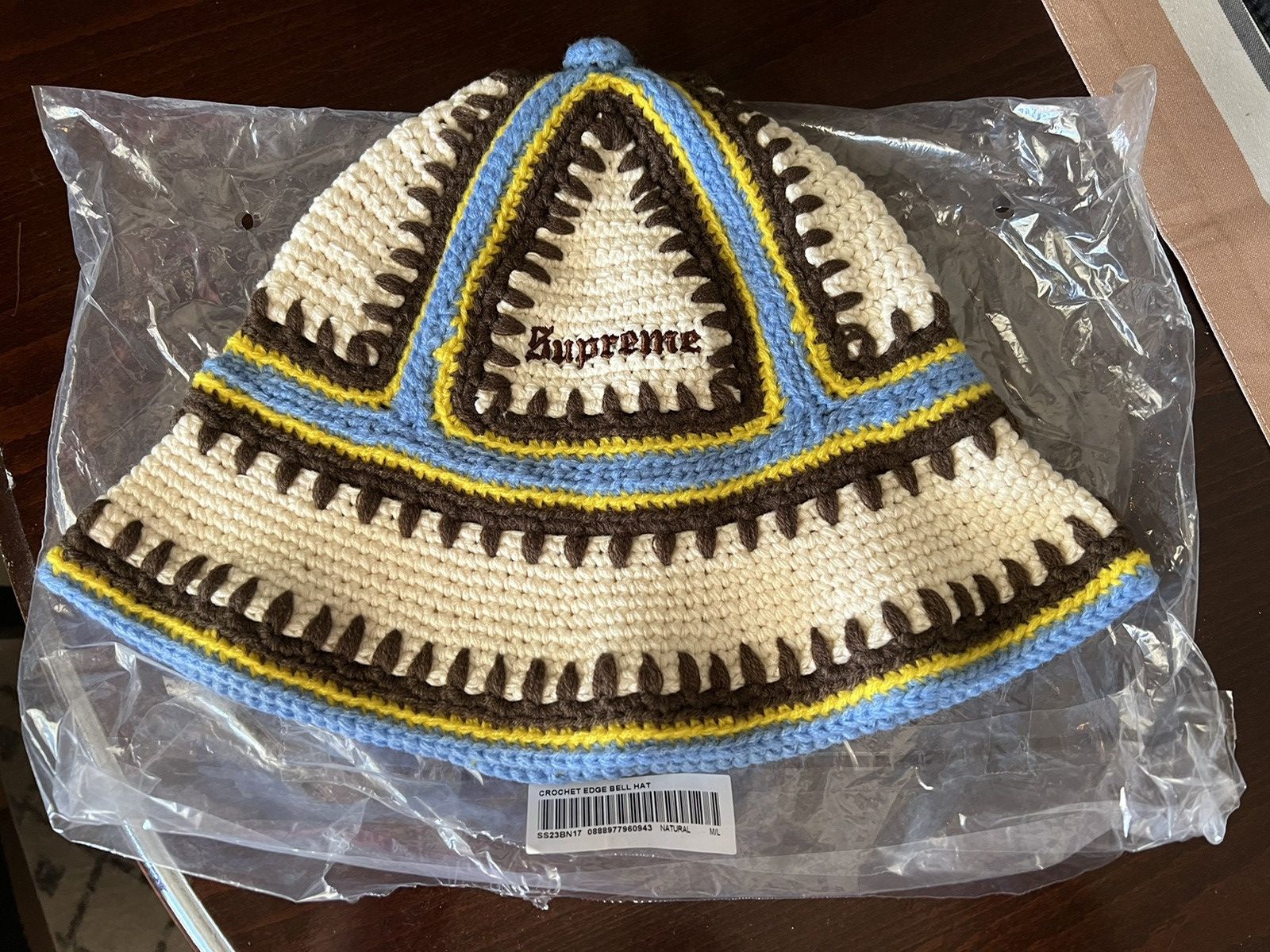 Supreme NEW Supreme Crochet Edge Bell Hat M/L Grailed